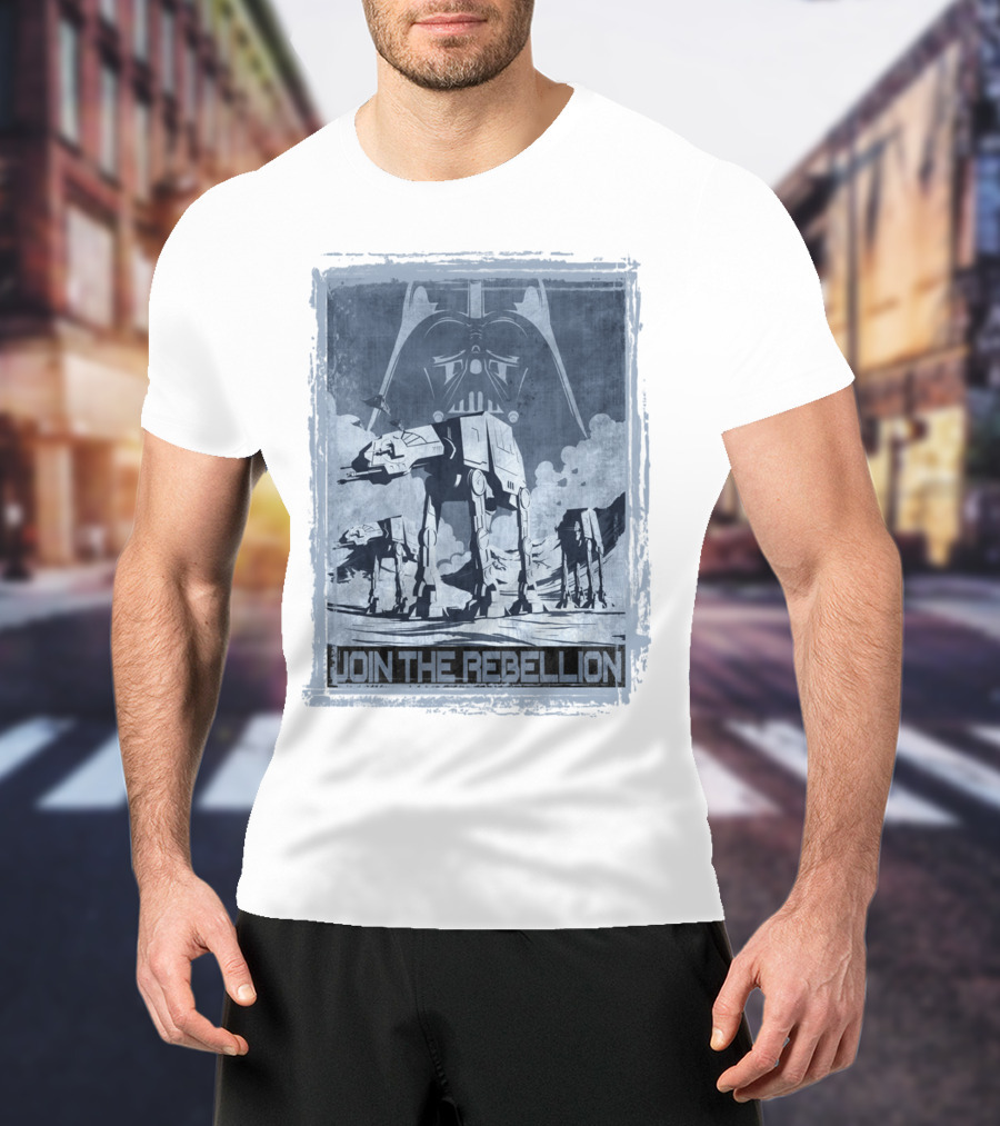 Join The Rebellion Star Wars AT-AT With Darth Vader T-Shirt