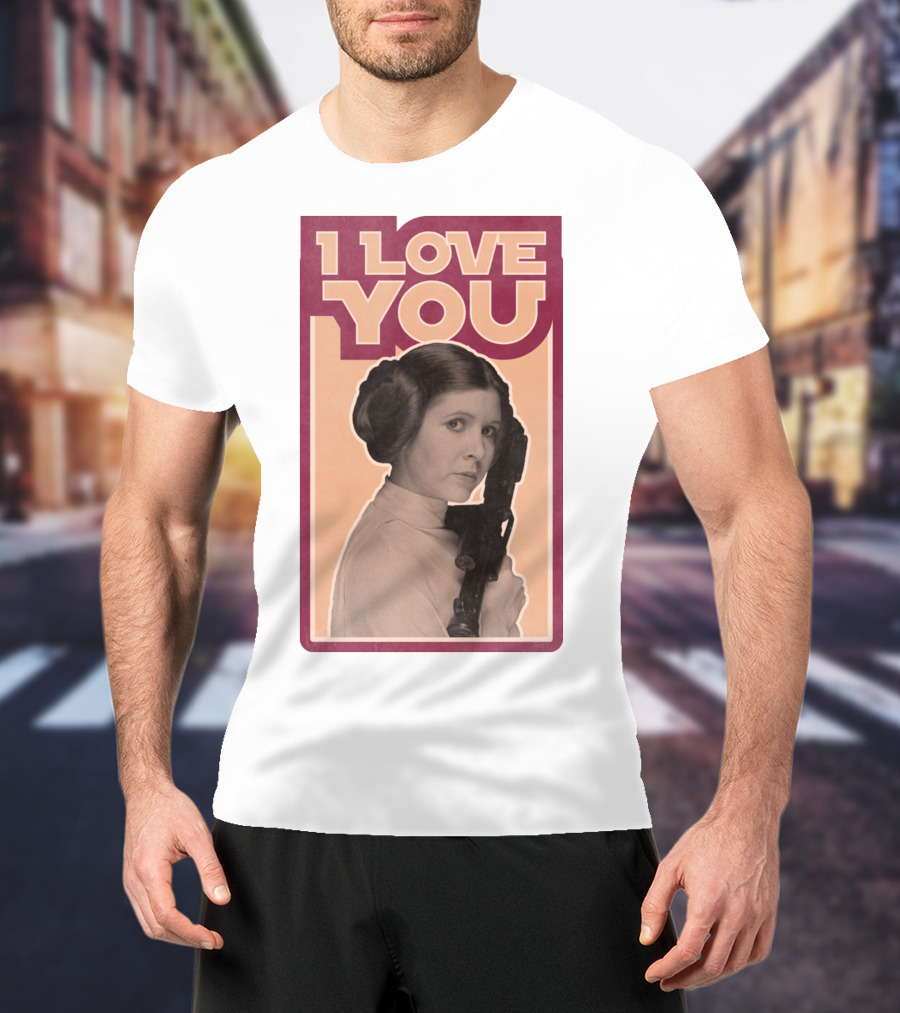 I Love You Leia Vintage T-Shirt