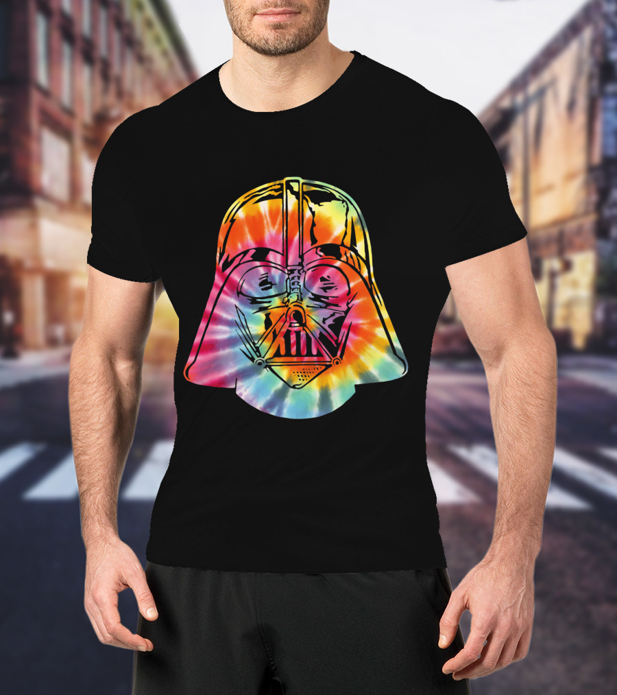 Darth Vader Rainbow Tie Dye Jedi T-Shirt