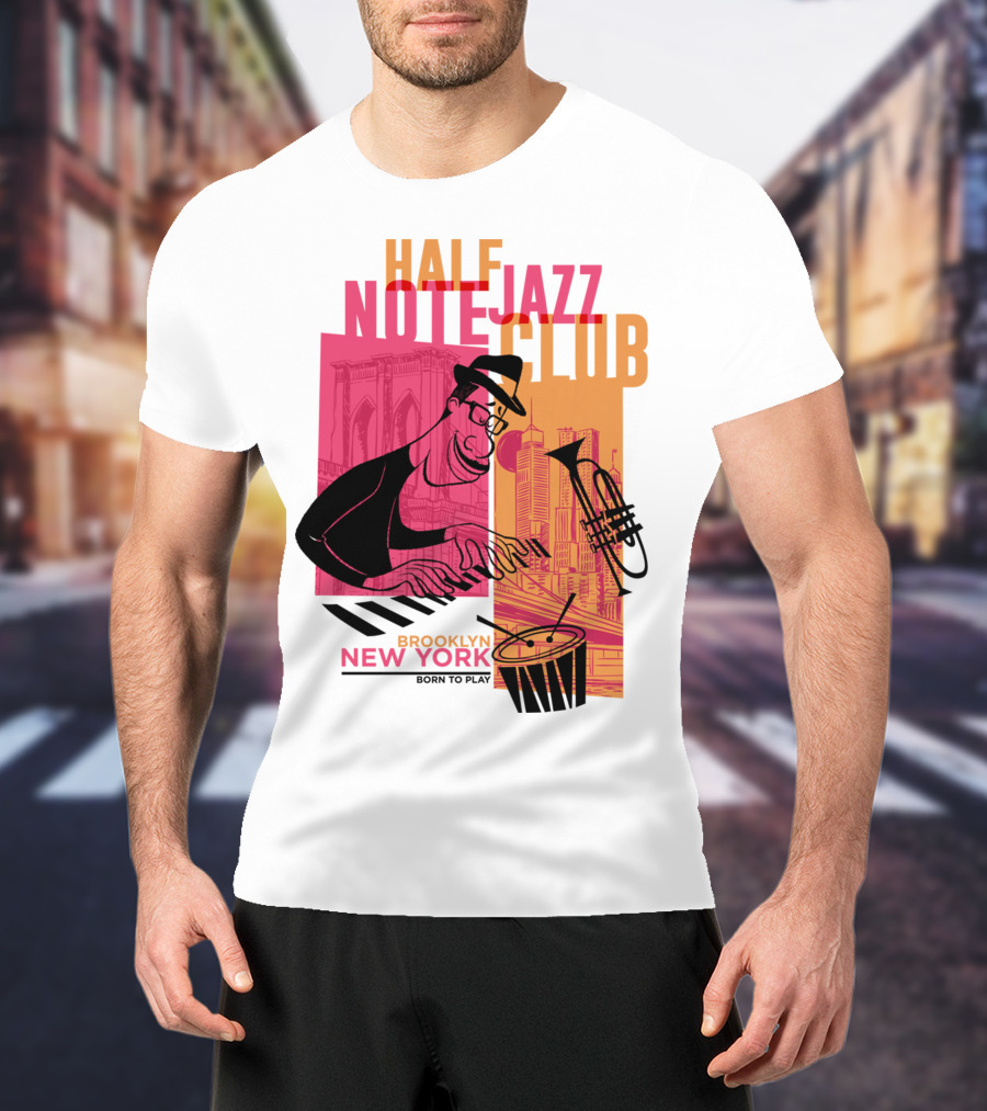 Pixar Soul Half Note Jazz Club Brooklyn New York Born To Play T-Shirt