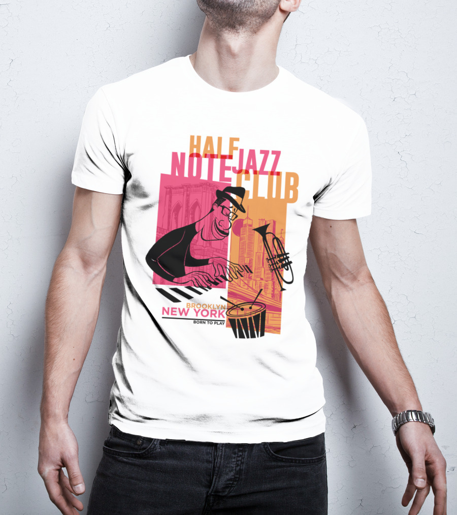 Pixar Soul Half Note Jazz Club Brooklyn New York Born To Play T-Shirt