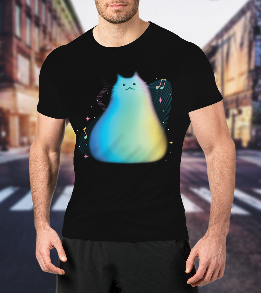 Pixar Soul Cat Musical Purpose With Colorful Notes T-Shirt