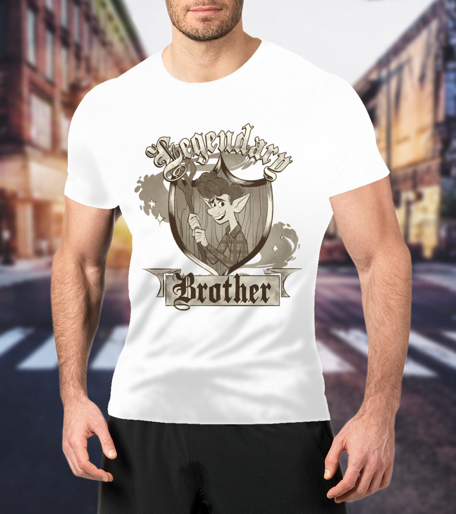 Legendary Brother Ian Onward Disney Pixar Fantasy Shield T-Shirt