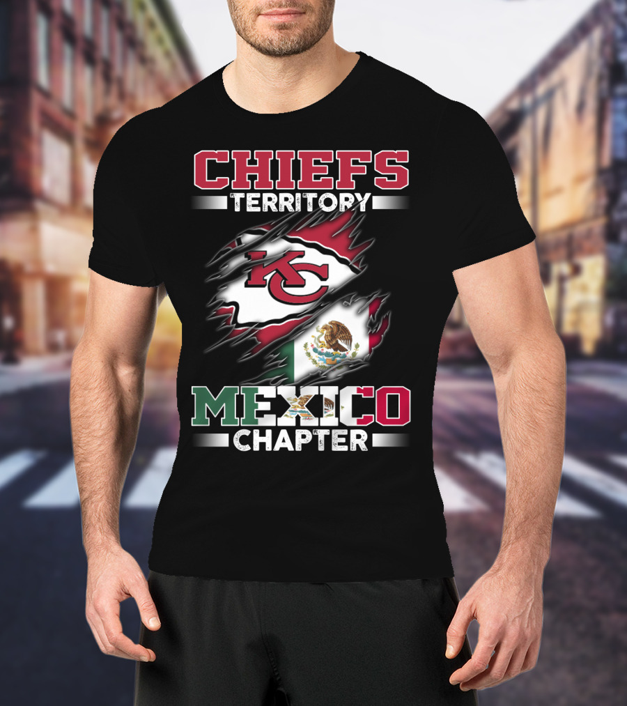 Chiefs Territory Mexico Chapter Kc Flag T-Shirt