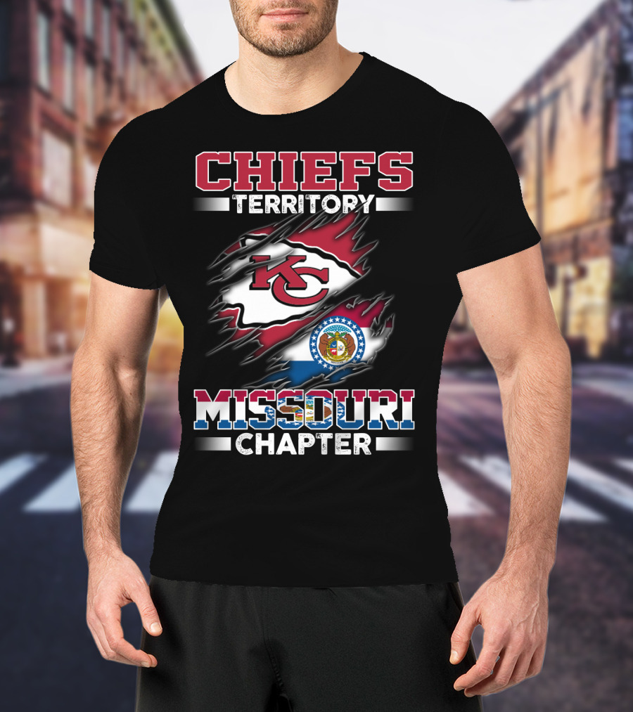 Chiefs Territory Missouri Chapter Kc Flag T-Shirt