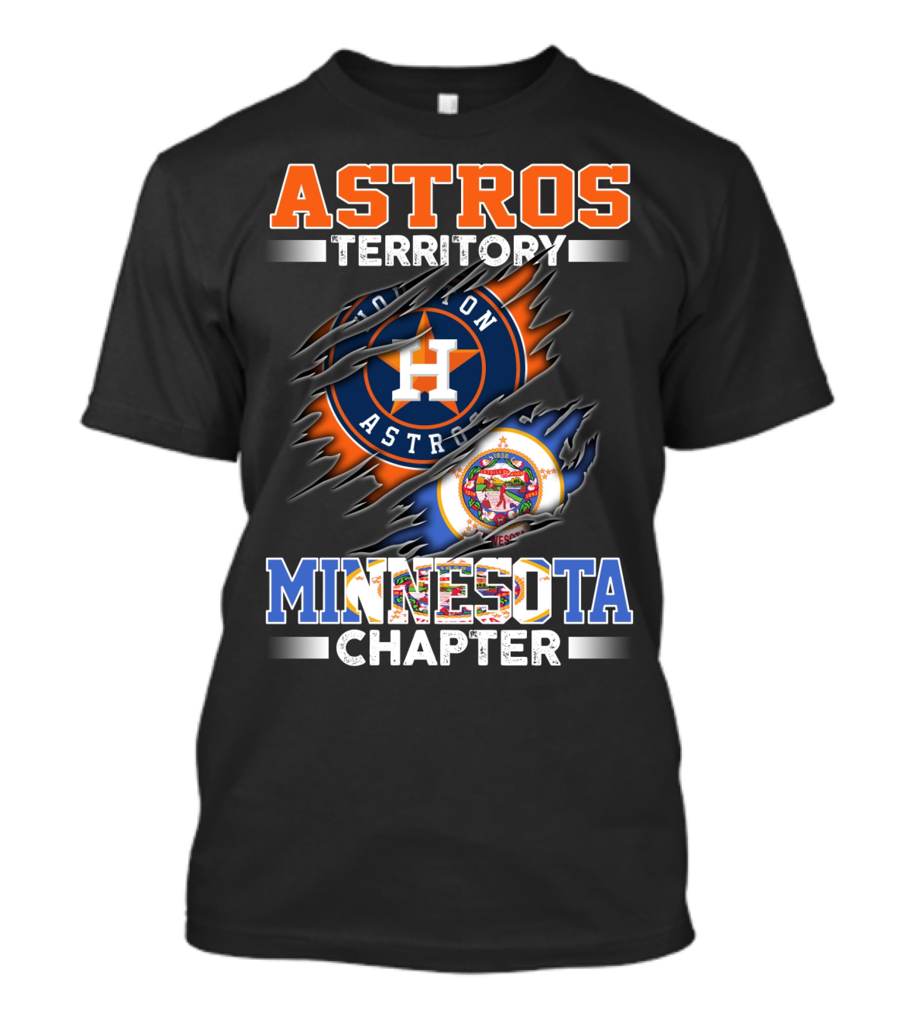 Astros Territory Houston Astros Minnesota Chapter T-Shirt
