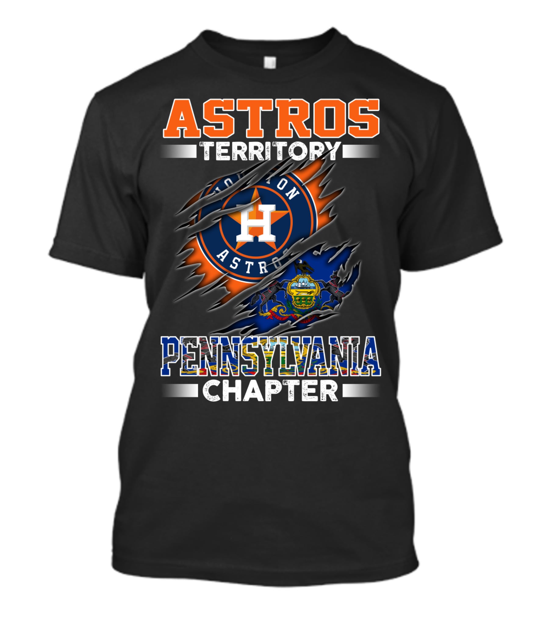 Astros Territory Houston Astros Pennsylvania Chapter T-Shirt