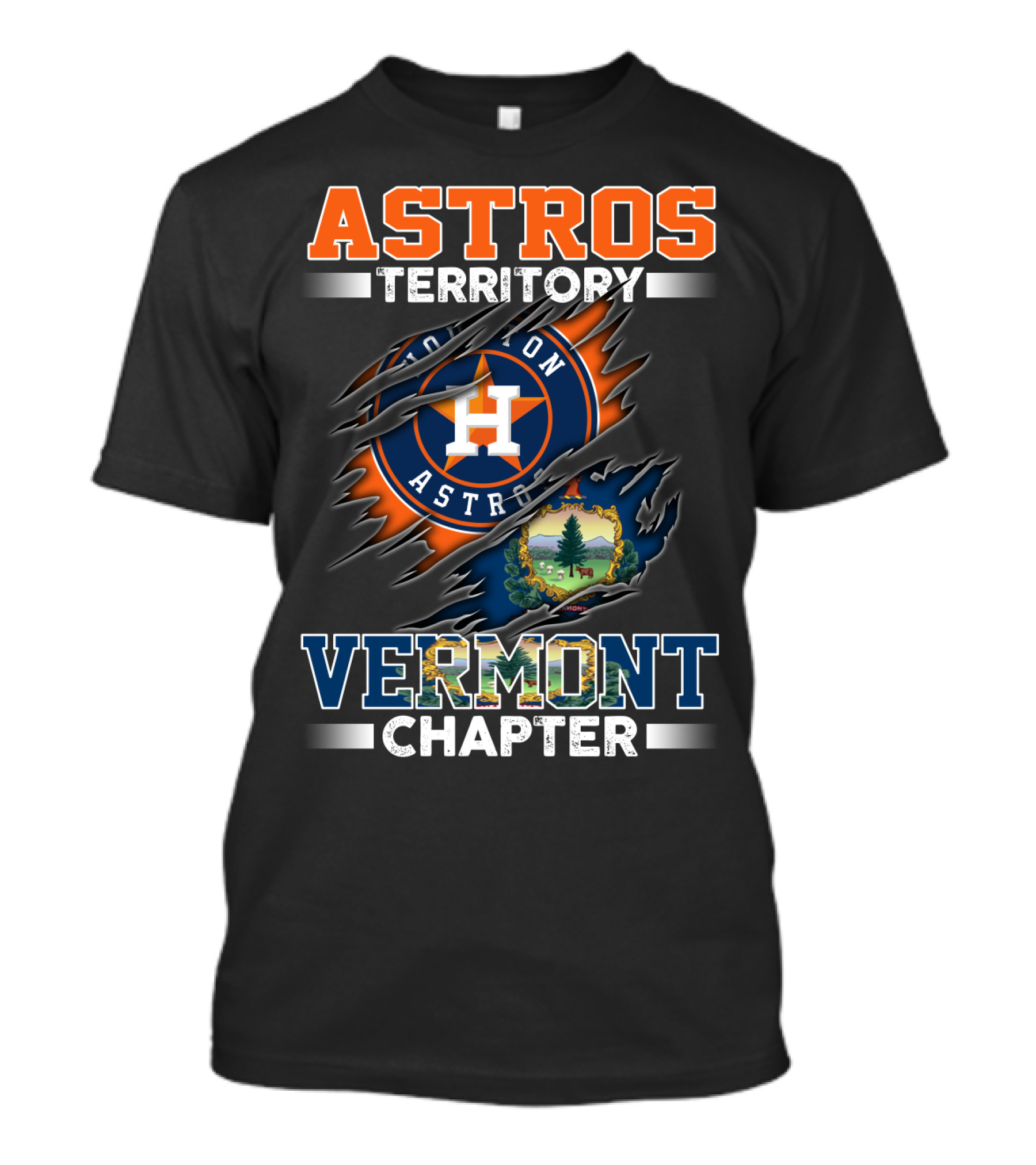 Astros Territory Houston Astros Vermont Chapter T-Shirt