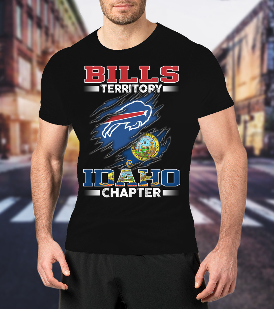 BILLS Territory Idaho Chapter Buffalo Bills State Seal T-Shirt