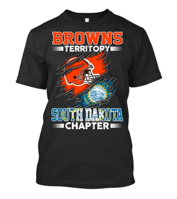 BROWNS Territory South Dakota Chapter Football Helmet T-Shirt