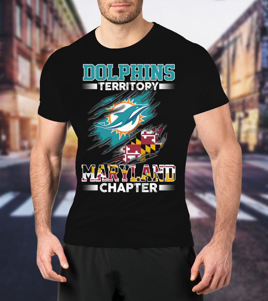 Dolphins Territory Maryland Chapter Miami Dolphins T-Shirt