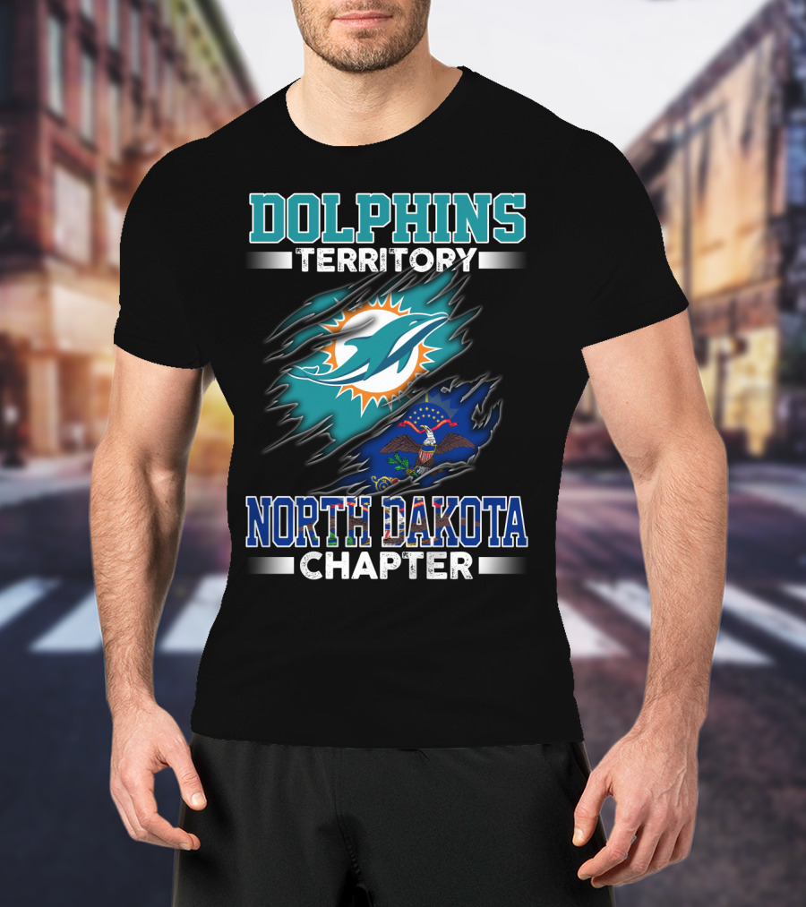Dolphins Territory North Dakota Chapter T-Shirt