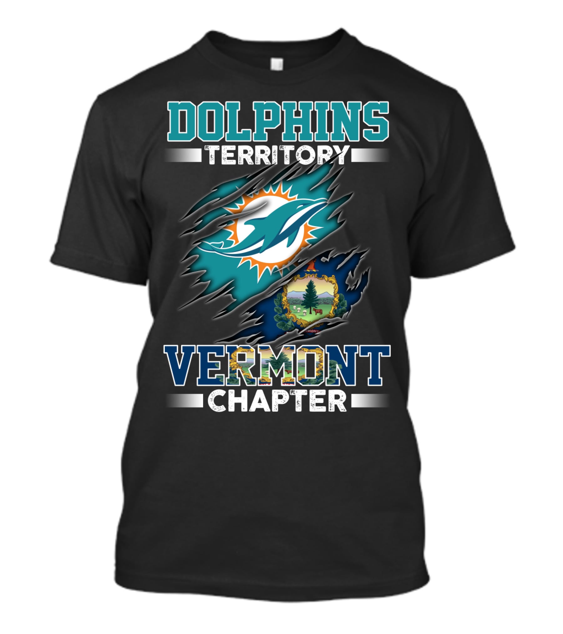 Dolphins Territory Vermont Chapter T-Shirt