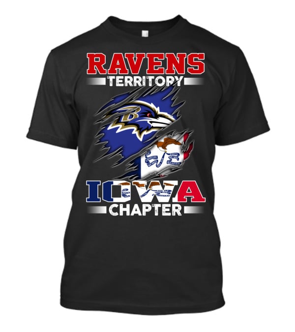 Ravens Territory Baltimore Iowa Chapter T-Shirt