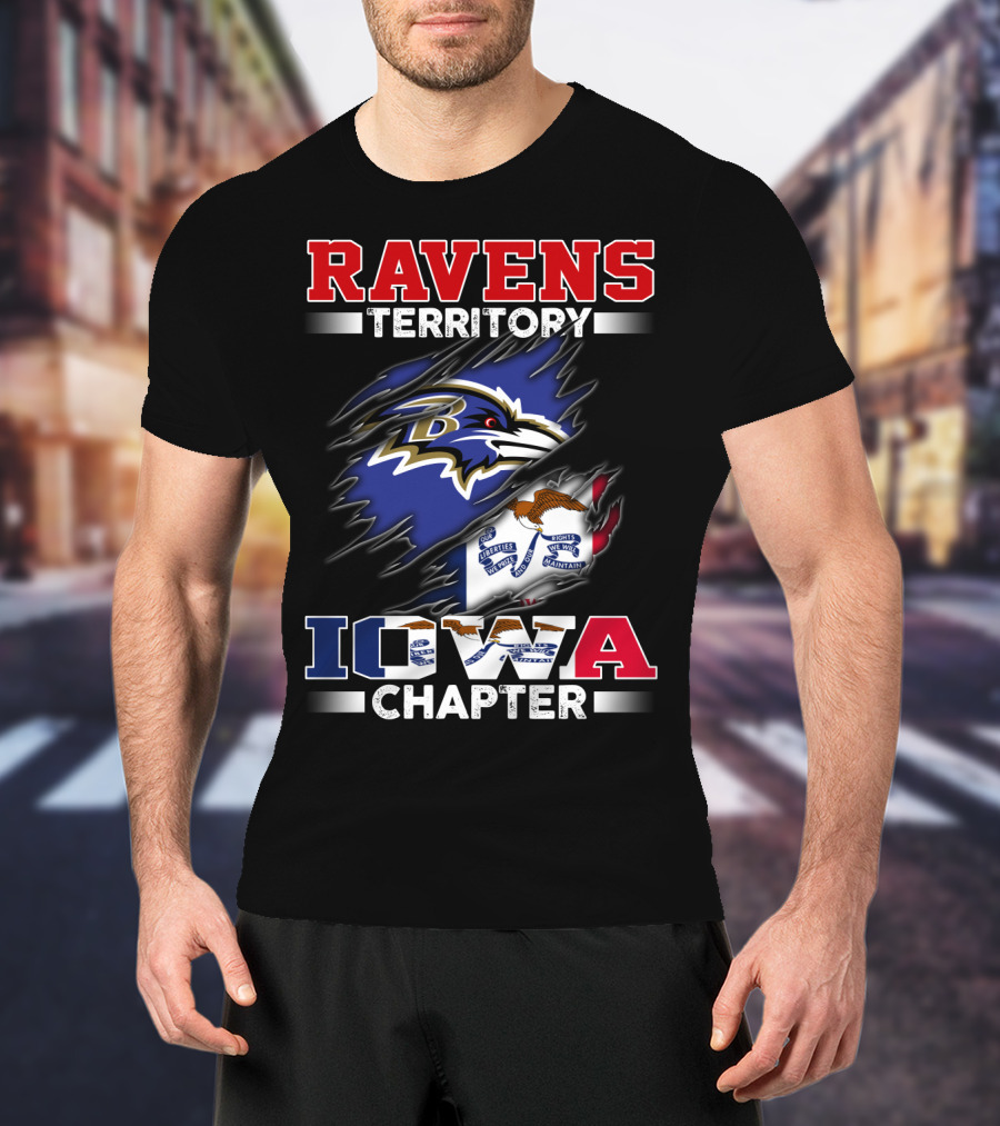 Ravens Territory Baltimore Iowa Chapter T-Shirt