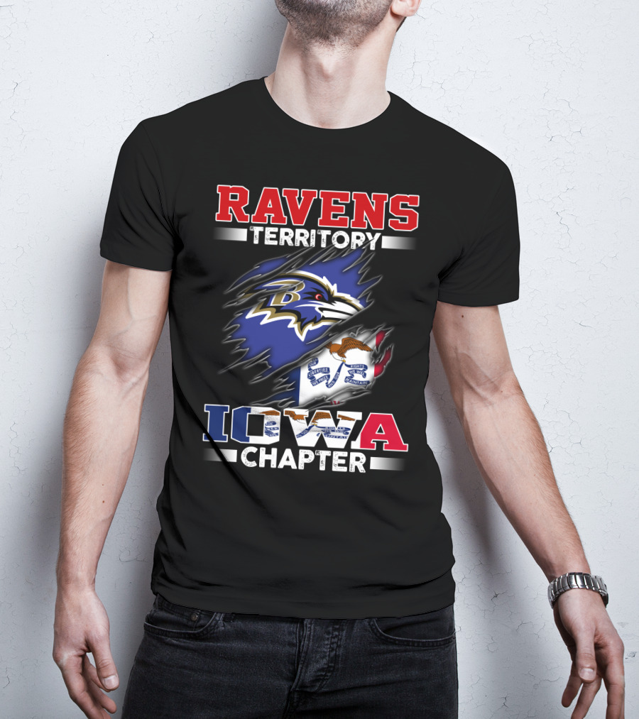 Ravens Territory Baltimore Iowa Chapter T-Shirt