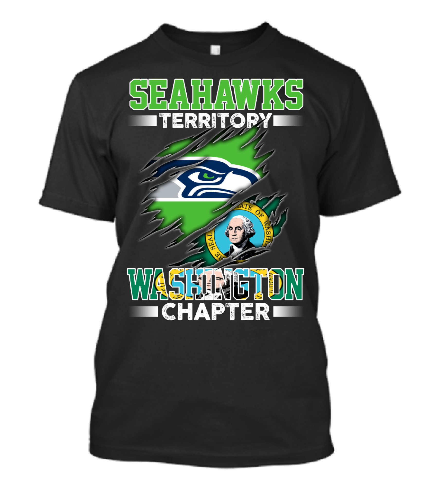 Seattle Seahawks Territory Washington Chapter T-Shirt