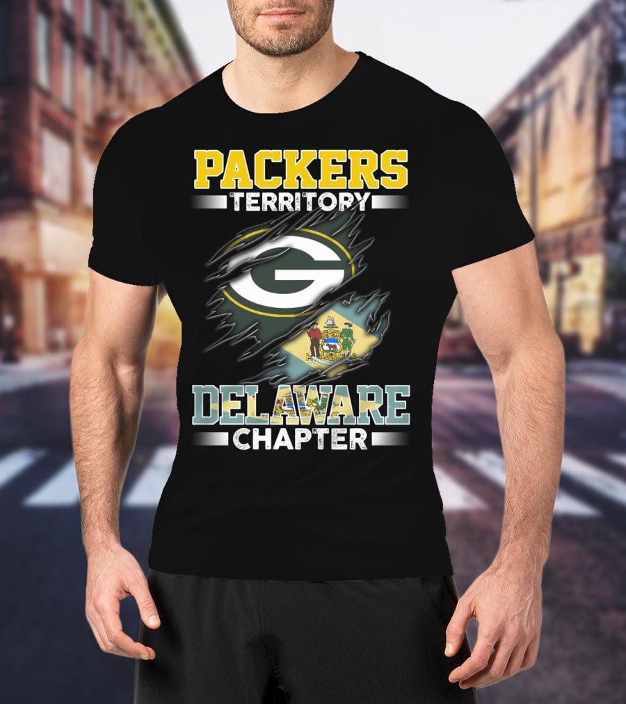 PACKERS TERRITORY G LOGO DELAWARE CHAPTER FLAG T-Shirt