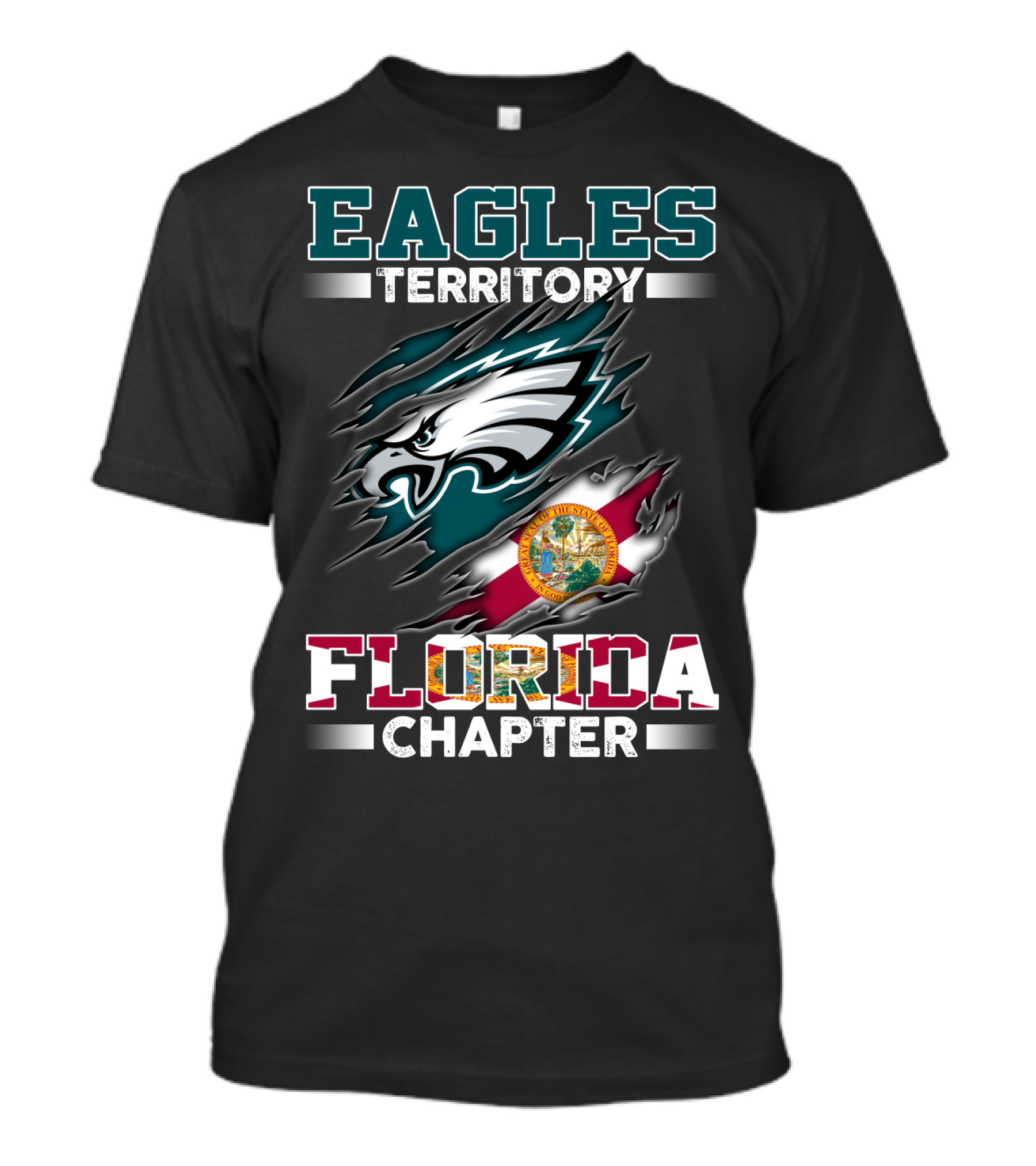 Eagles Territory Florida Chapter With State Seal T-Shirt