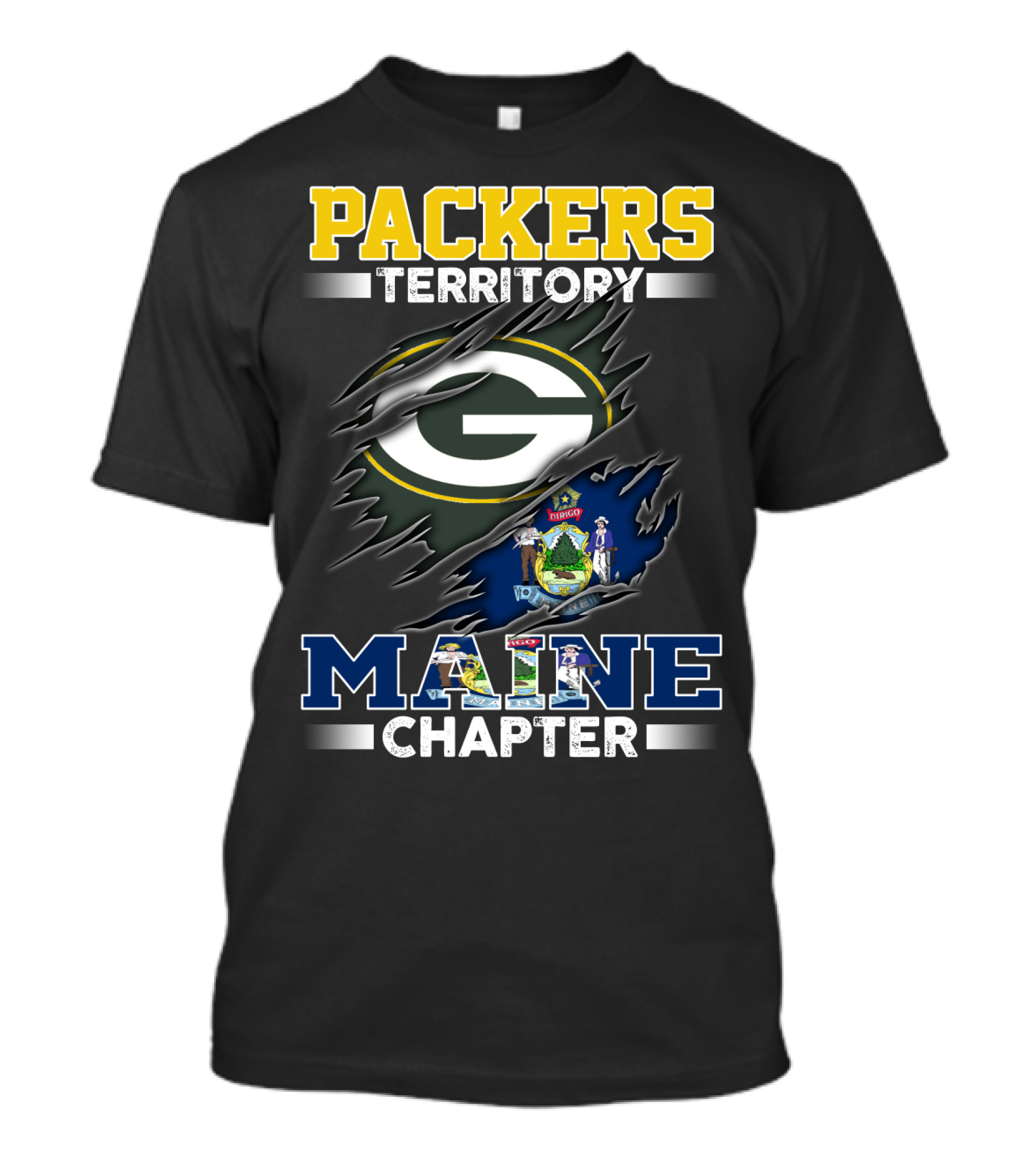 Packers Territory Green Bay Maine Chapter T-Shirt