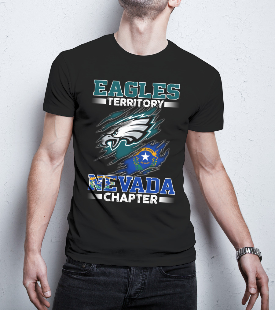 Eagles Territory Nevada Chapter Battle Born State Flag T-Shirt