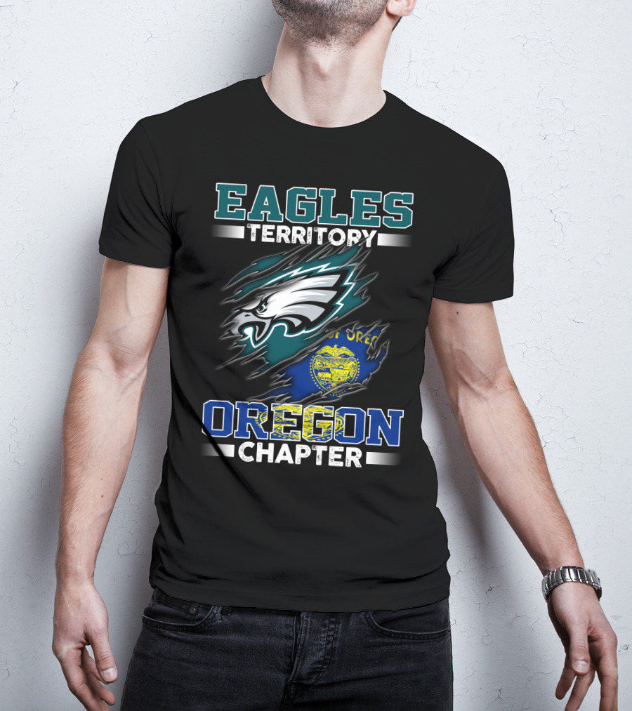 Eagles Territory Oregon Chapter Football Fan T-Shirt