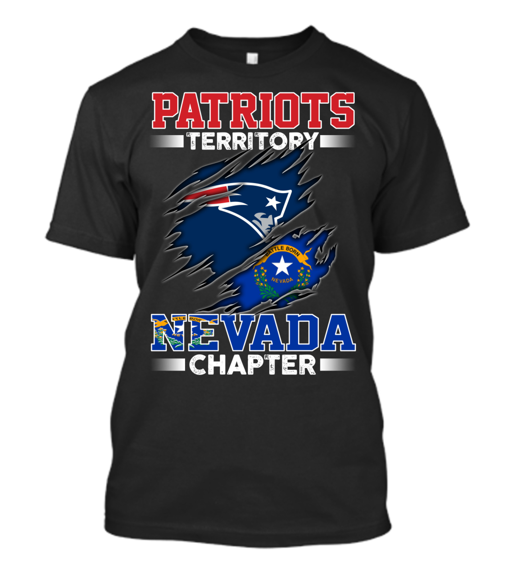 PATRIOTS TERRITORY NEVADA CHAPTER Battle Born T-Shirt