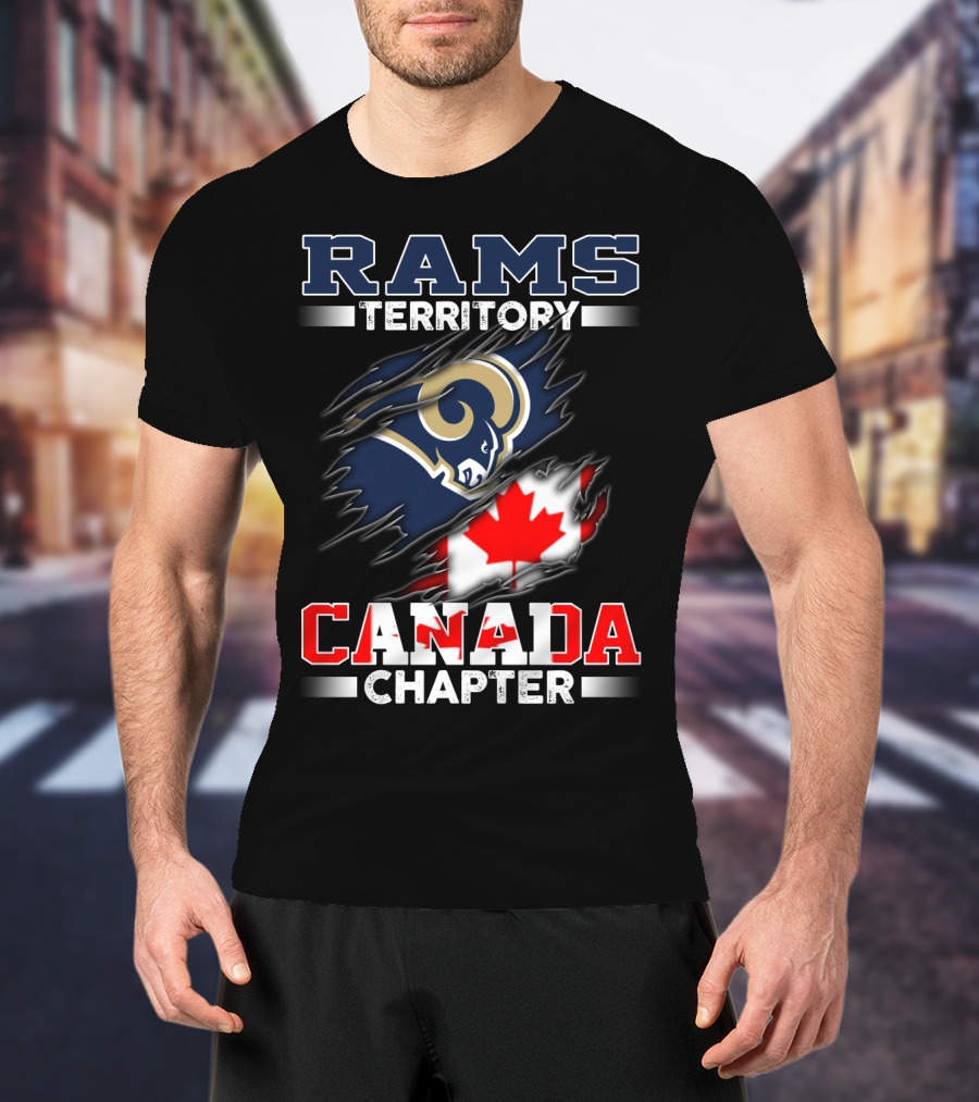 Rams Territory Canada Chapter Football Fan Pride T-Shirt