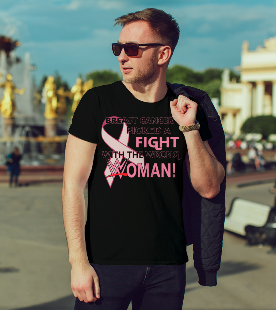 Breast Cancer Picked A Fight With The Wrong WWE Woman T-Shirt