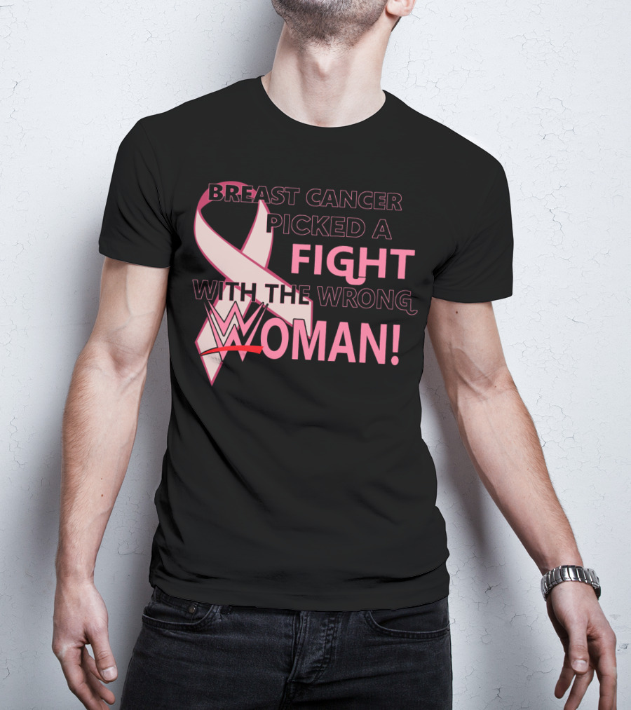 Breast Cancer Picked A Fight With The Wrong WWE Woman T-Shirt