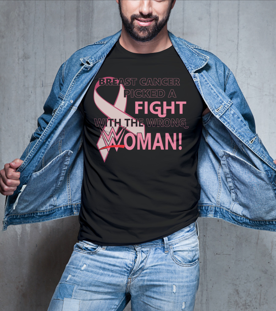 Breast Cancer Picked A Fight With The Wrong WWE Woman T-Shirt