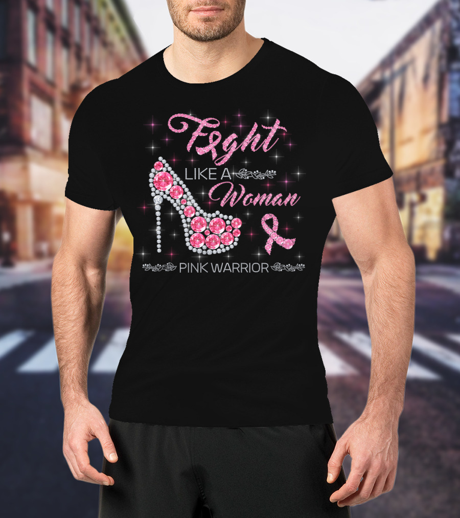 Fight Like A Woman Pink Warrior T-Shirt