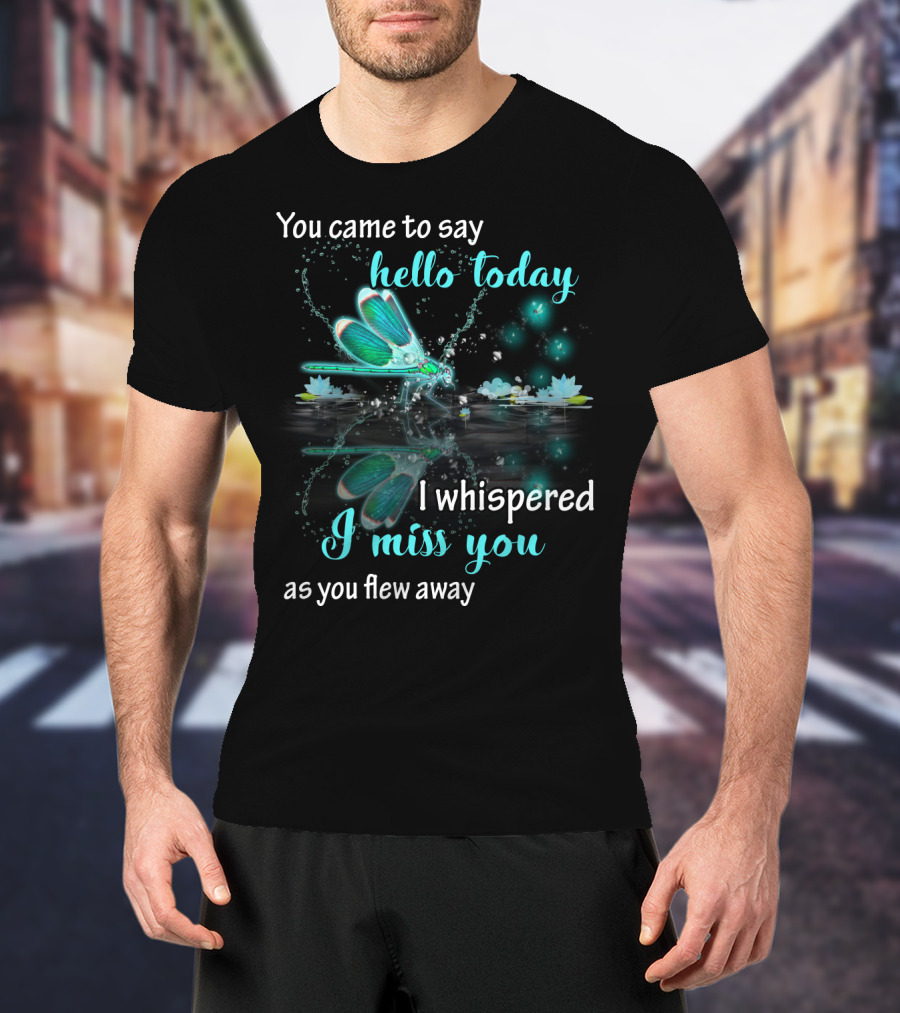 You Came To Say Hello Today I Whispered I Miss You As You Flew Away T-Shirt