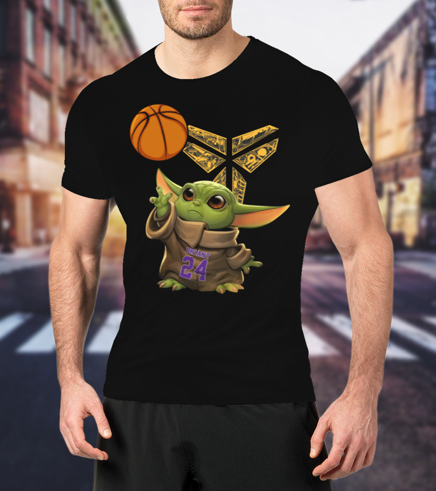 Bryant 24 Basketball Yoda T-Shirt