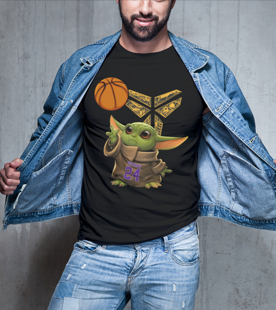 Bryant 24 Basketball Yoda T-Shirt