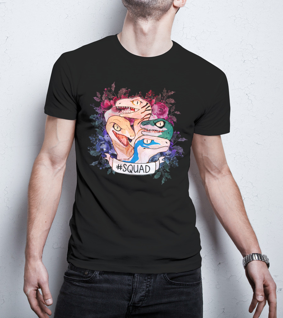 Squad Dinosaur Floral Raptors T-Shirt