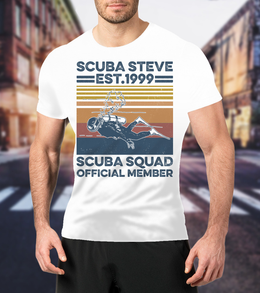 Scuba Steve Est. 1999 Scuba Squad Official Member T-Shirt