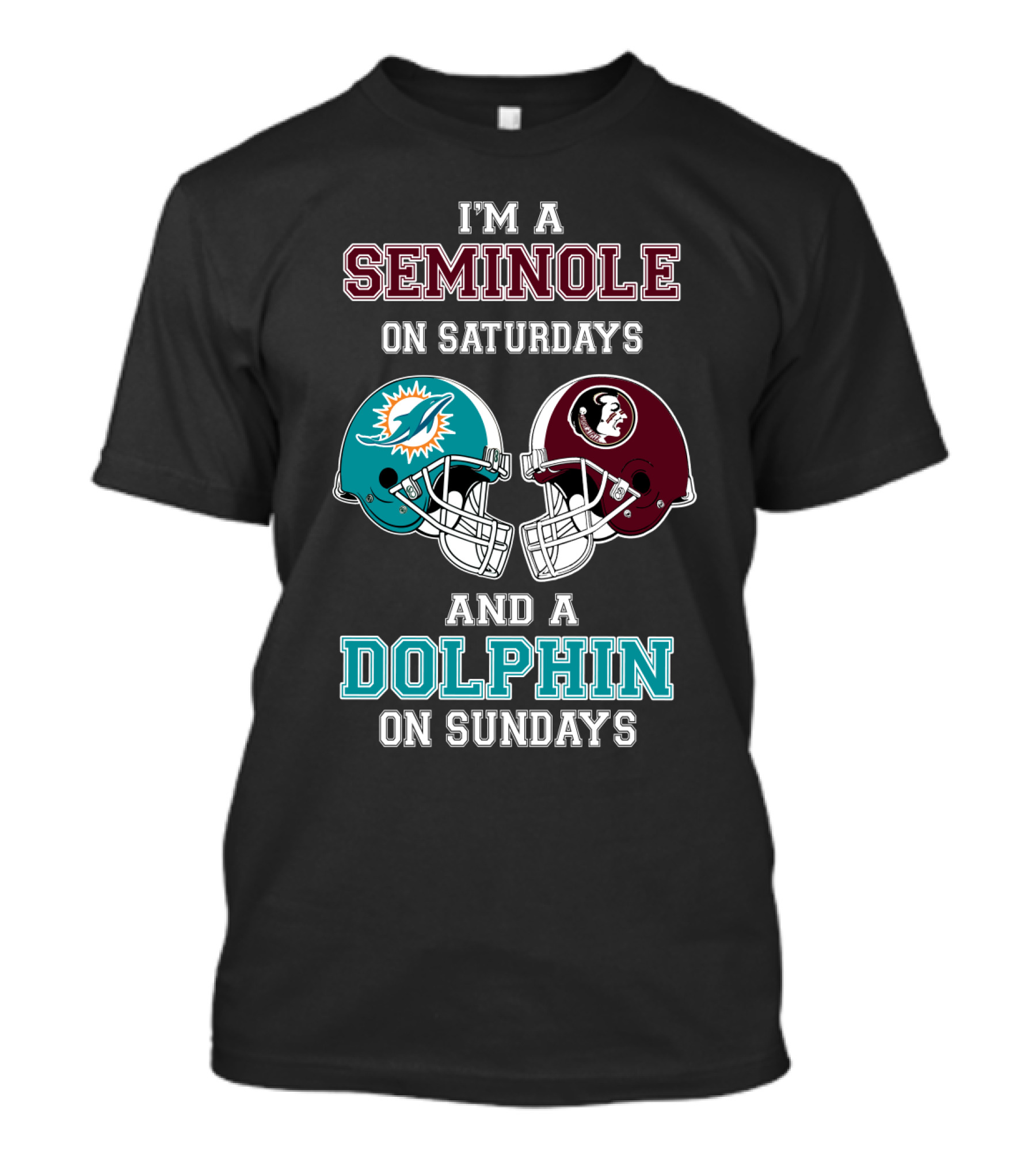 I'm A Seminole On Saturdays And A Dolphin On Sundays T-Shirt