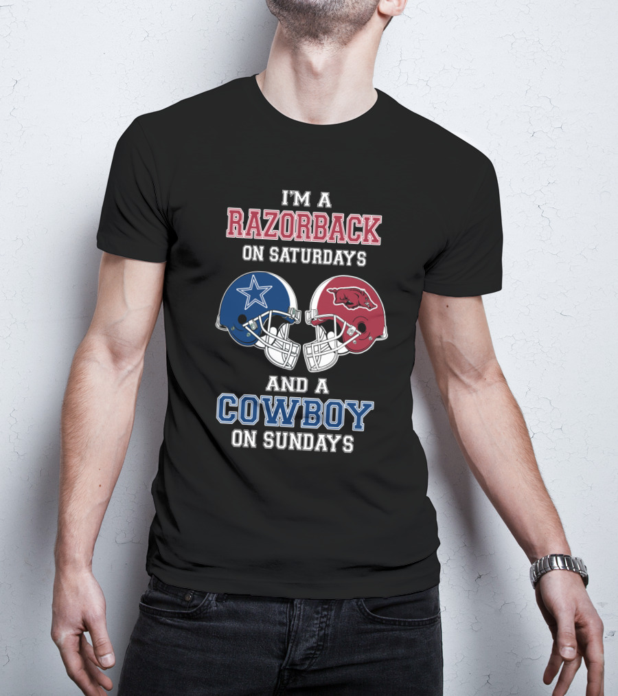 I'm A Razorback On Saturdays And A Cowboy On Sundays T-Shirt