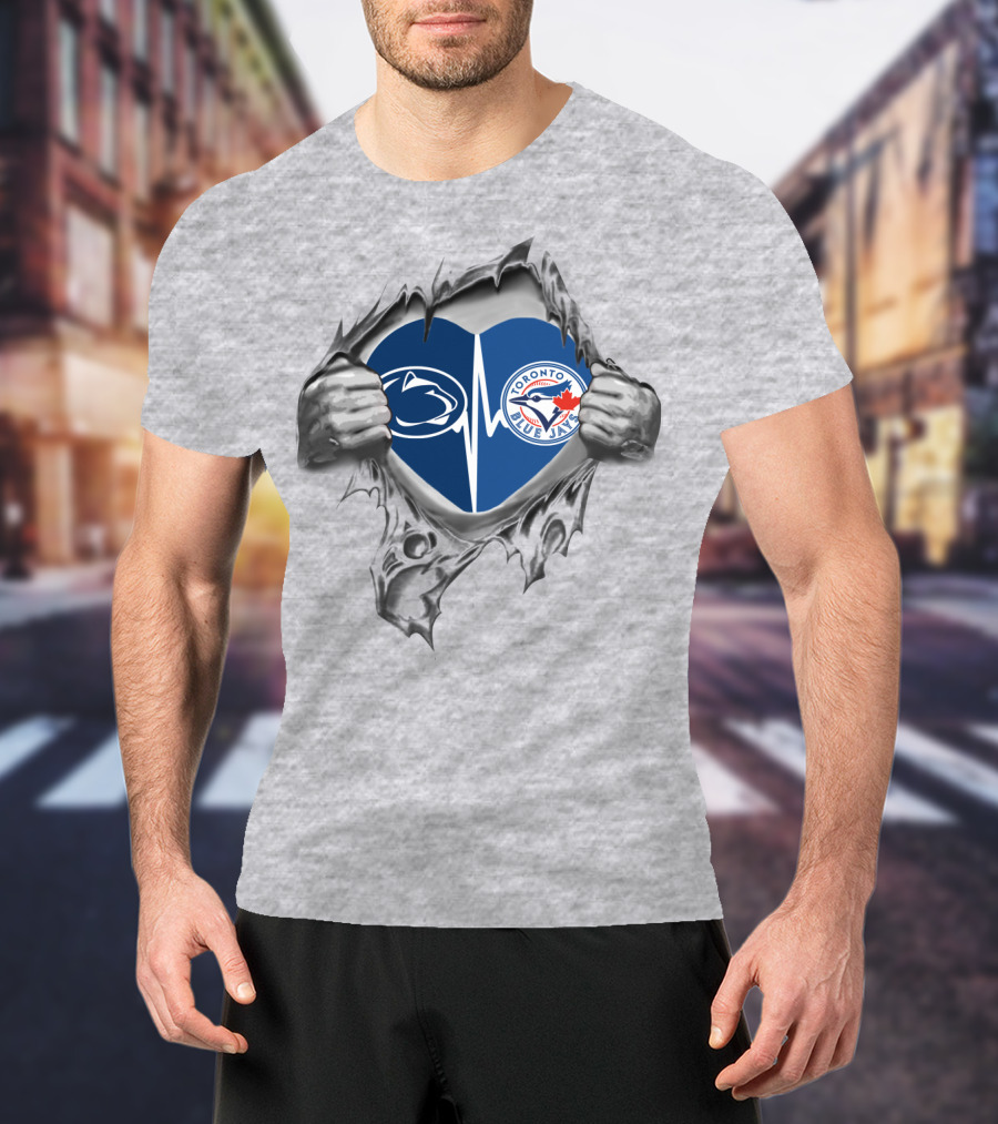 Toronto Blue Jays Penn State Heartbeat Burst T-Shirt