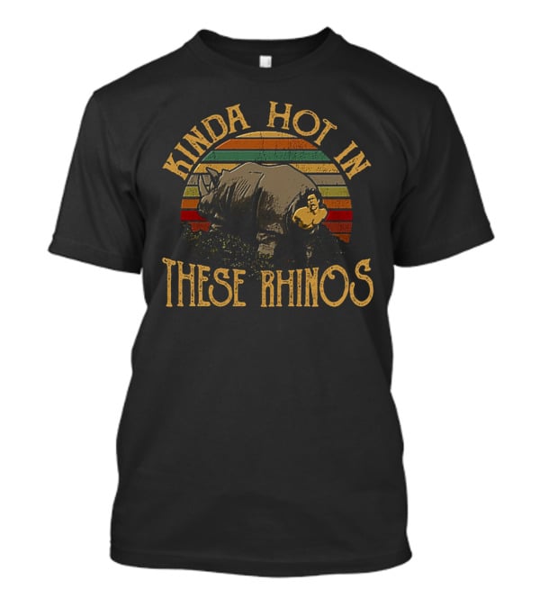 Kinda Hot In These Rhinos Ace Ventura Retro Vintage Stripes T-Shirt