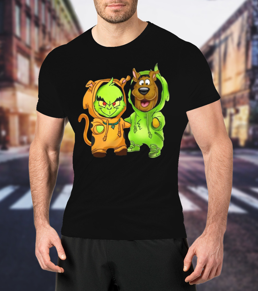 Grinch Scooby Doo Costume Mashup Halloween Crossover T-Shirt