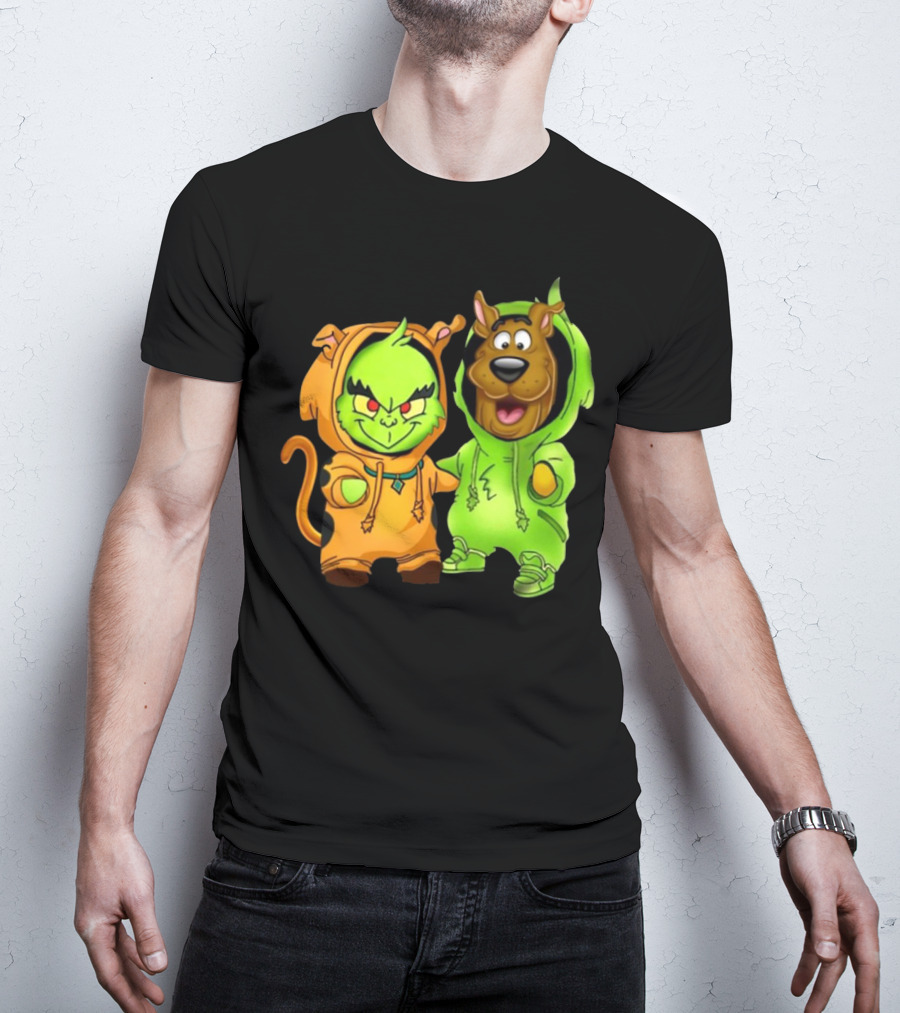 Grinch Scooby Doo Costume Mashup Halloween Crossover T-Shirt