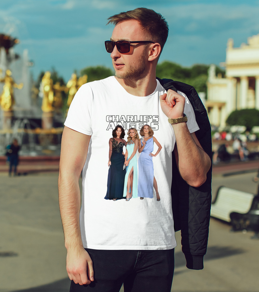 Charlie's Angels Classic Trio In Evening Gowns T-Shirt