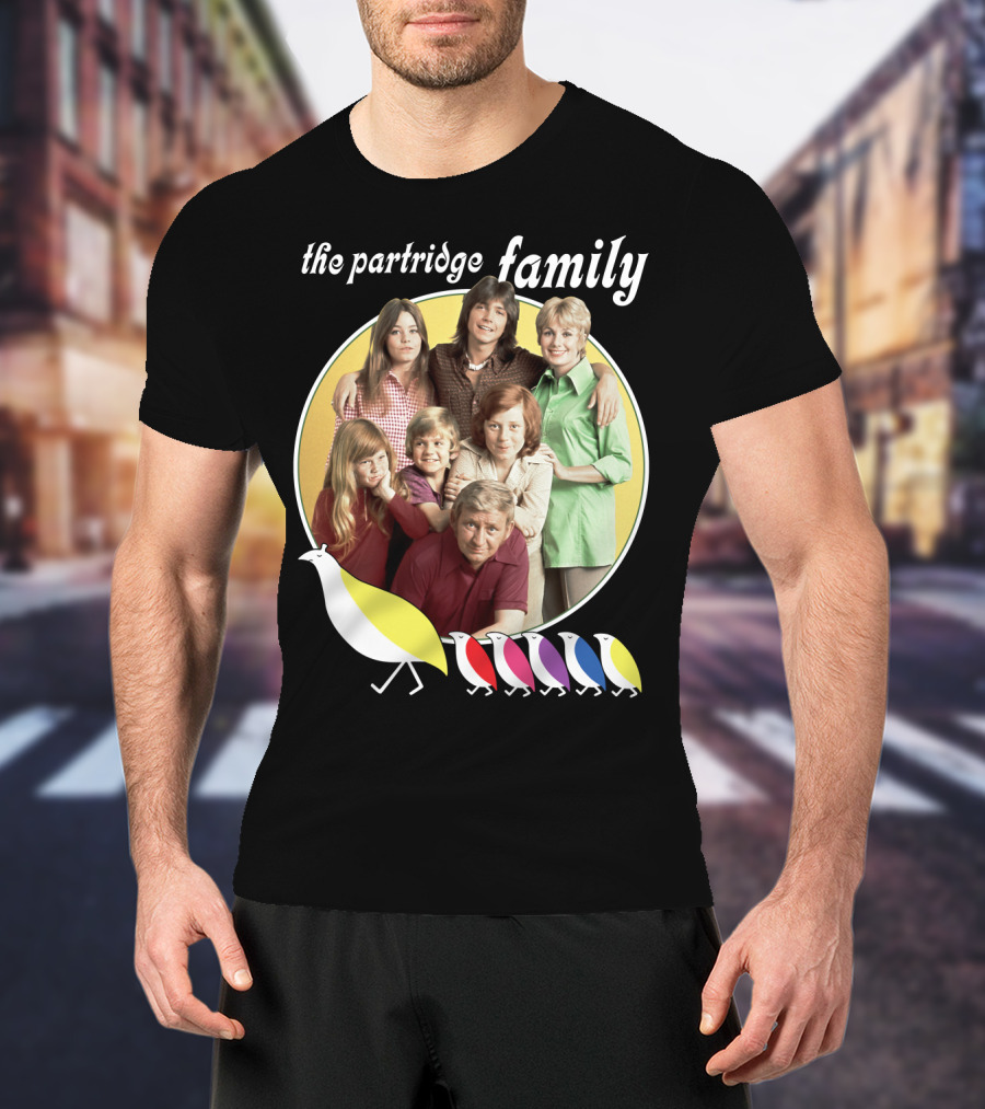 The Partridge Family Yellow Circle Five Birds T-Shirt