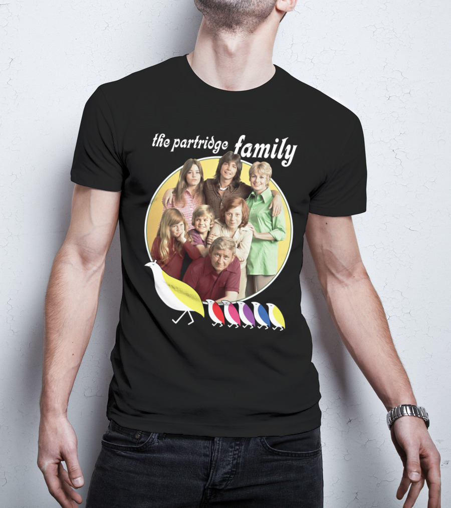 The Partridge Family Yellow Circle Five Birds T-Shirt