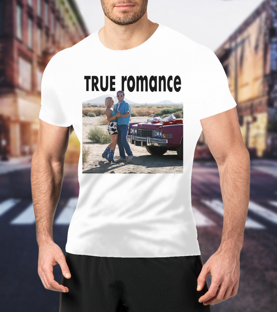 TRUE Romance Classic Movie Scene Desert Cadillac T-Shirt