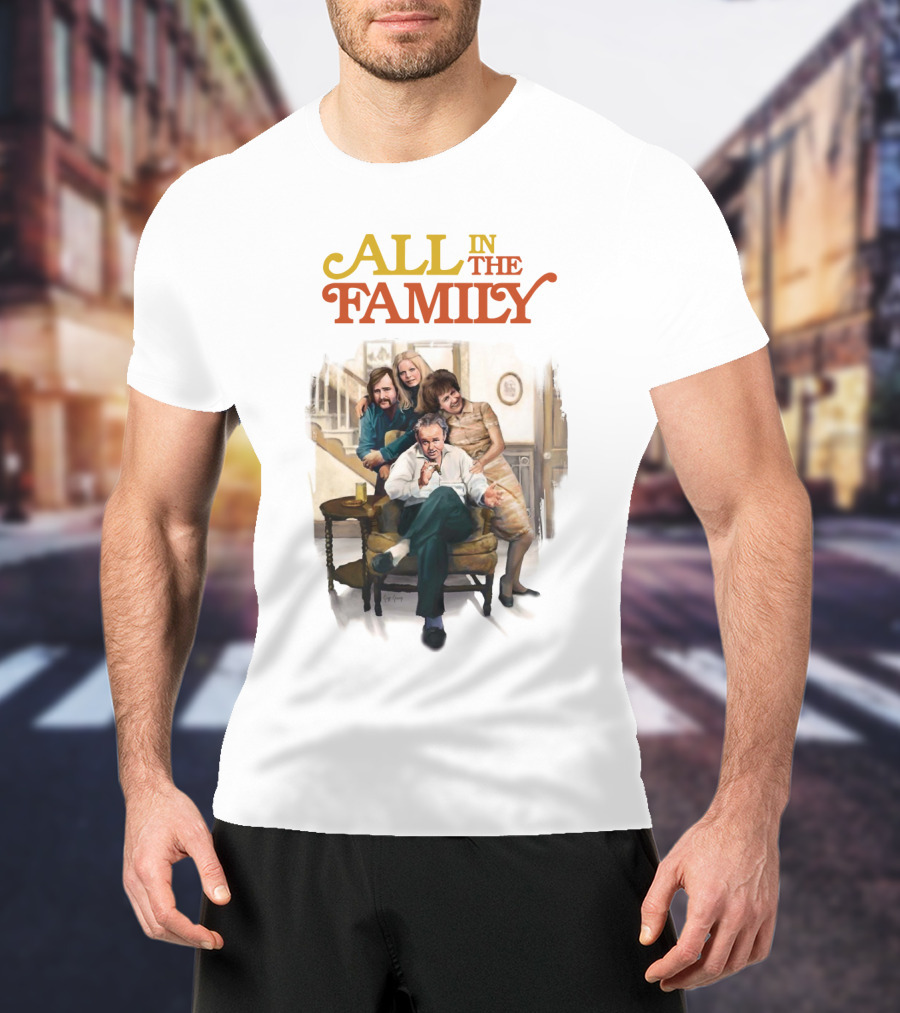All In The Family Classic TV Sitcom Cast T-Shirt