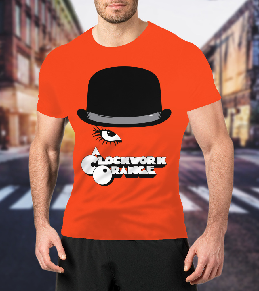 A Clockwork Orange Bowler Hat And Eyelash T-Shirt