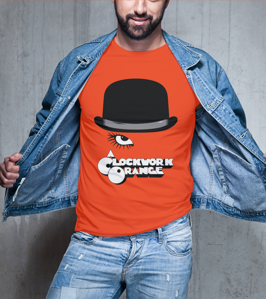 A Clockwork Orange Bowler Hat And Eyelash T-Shirt